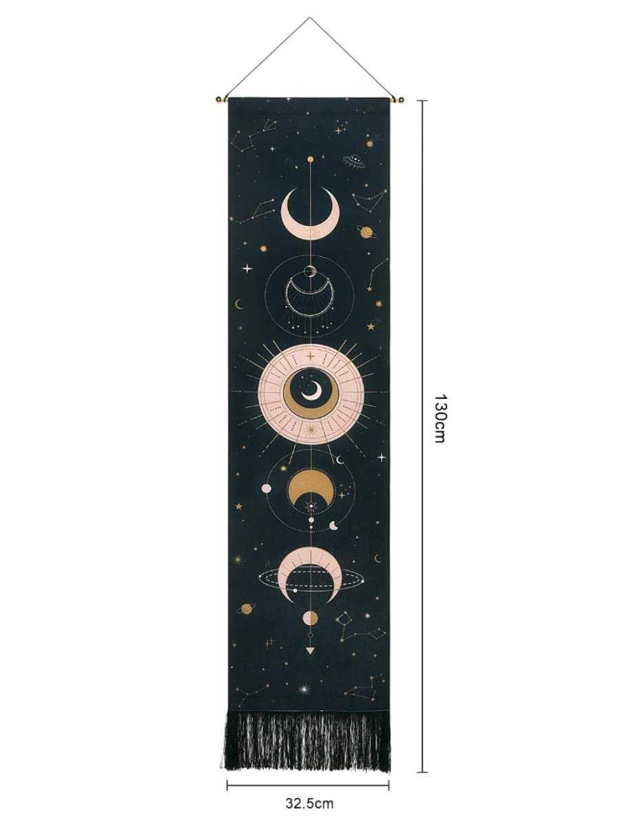 おしゃれ 月 布 タペストリー インテリア 壁飾り 布製 飾り 惑星 星 かわいい ファンシー ベッドカバー 絵 テーブルランナー オブジェ 置物拍卖