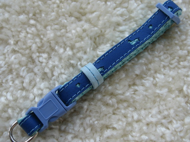 ★同梱お得★超小型首輪-№29・NEWかわいいシリーズ・ブルー♪拍卖