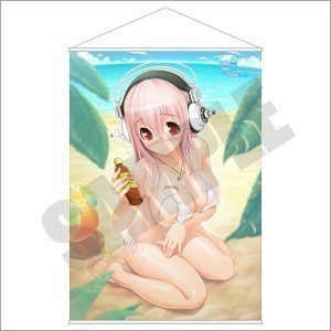 SUPER SONICO すーぱーそに子 タペストリー ソニコミ ヨドバシカメラ特典 A3 a6118A1#拍卖