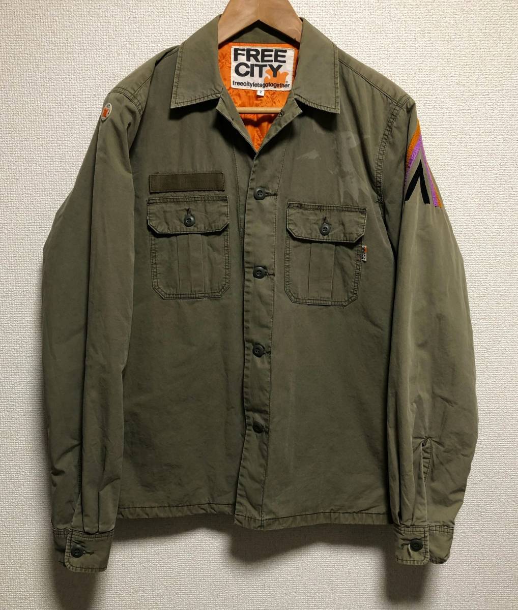 美品 フリーシティ FREE CITY 中綿 ミリタリー JK サイズ2 フリーシティー 聖林公司拍卖