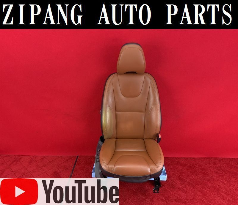 VL026 FB V60 ドライブe 電動 本革 右フロント シート 運転席 ◆ブラウン 【動画有り】◎ ★即決★拍卖