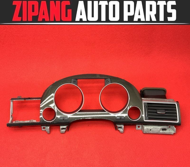 AU080 4E S8 5.2 クワトロ スピード メーター カーボン パネル ◆ブラック系/4E2 857 115 K ★程度良好 ◎★即決★拍卖