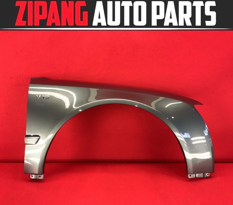 AU080 4E S8 5.2 クワトロ アルミ製 右フロント フェンダー ◆LZ7S デイトナグレーPE 【動画有り】○★即決★拍卖