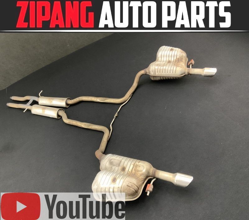 AU088 4F A6 アバント 2.8FSI クワトロ Sライン 純正 センター リア マフラー 【動画有り】○★即決★拍卖