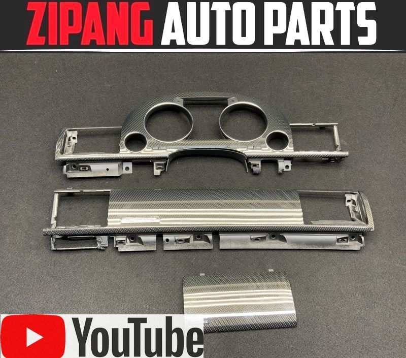 AU092 4E S8 5.2 クワトロ ダッシュ カーボン バネル 3個セット ◆ブラック系/4E1 857 115 K/237 K 【動画有り】◎★即決★拍卖