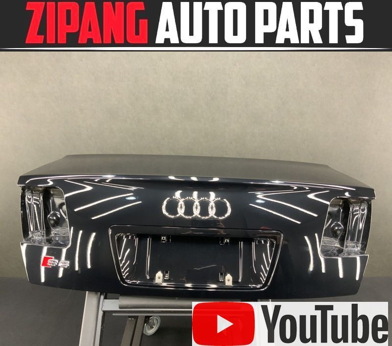 AU092 4E S8 5.2 クワトロ アルミ製 トランク ◆LZ9Y カーボンブラックP 【動画有り】○★即決★拍卖