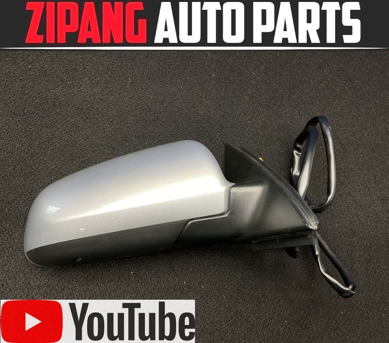 AU019 8E アウディ A4 アバント ダイナMライン+ 右ドアミラー 電格式 ◆LY7W シルバーレイクM ★程度まあまあ 【動画あり】 〇拍卖