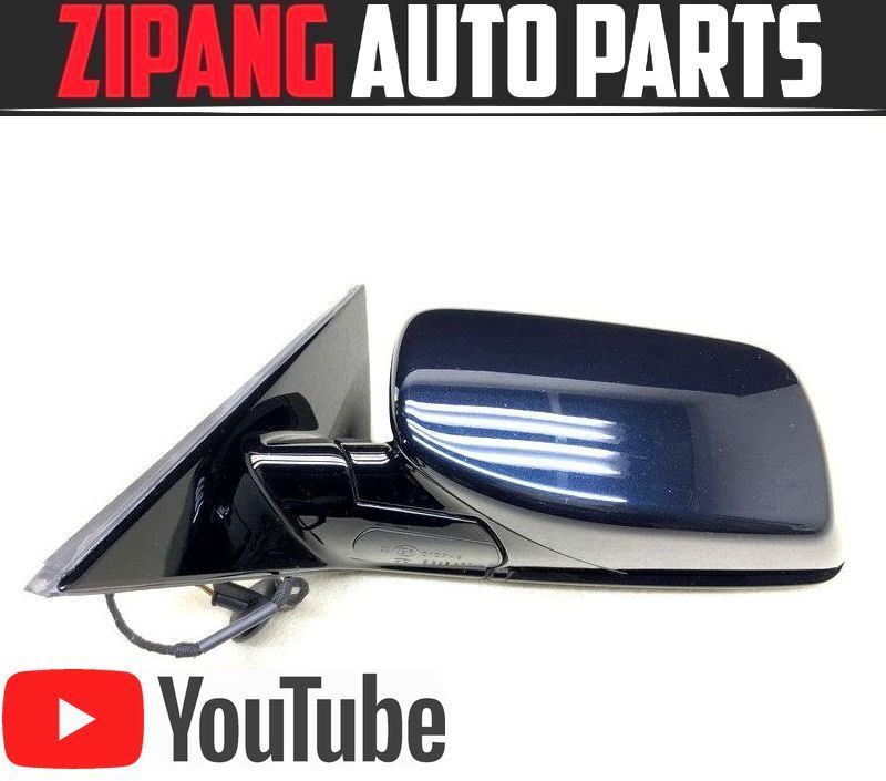 BM016 E61 NH48 550i ツーリング Mスポーツ 左 ドアミラー 電格式/ウェルカムランプ ◆416 カーボンブラックM 【動画有り】◎拍卖