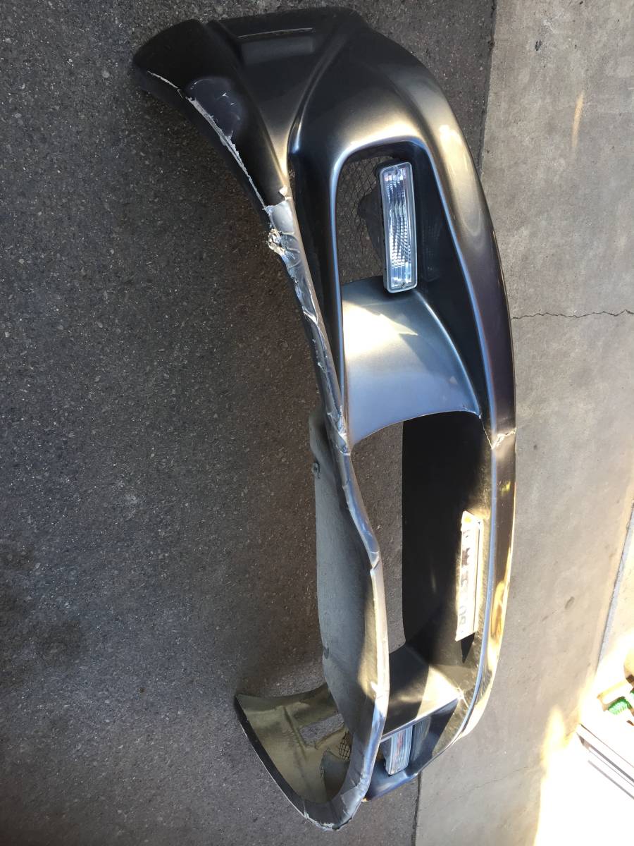 ◆P124-1◆SUBARU スバル GC8 インプレッサ WRX◆社外?フロントバンパー グレ-系◆引取り可能 ジャンク扱い 中古品◆拍卖