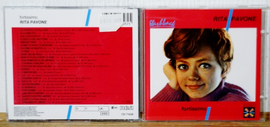 入手困難♪リタ・パヴォーネ/FORTISSIMO★88年 CD★RITA PAVONE★カンツォーネ サンレモ イタリア拍卖