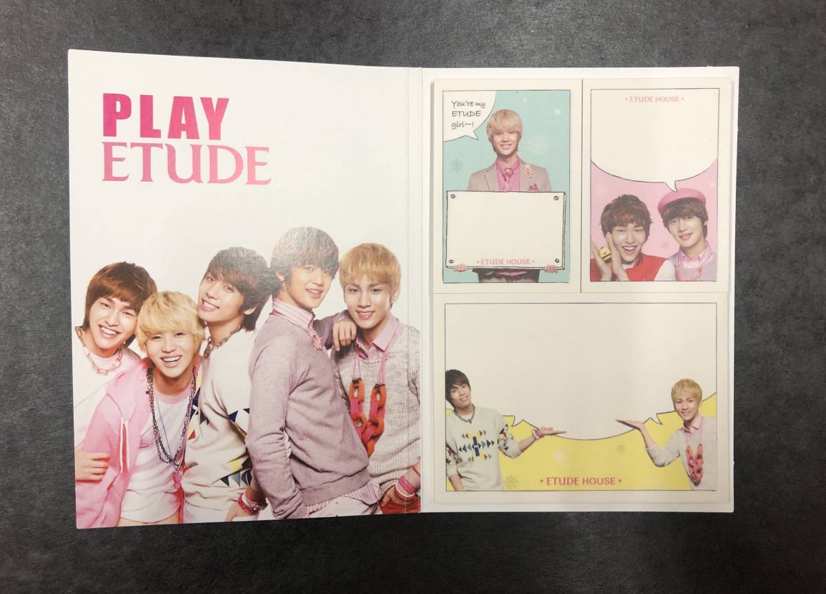 ■非売品■ ETUDE HOUSE SHINee ポストイットセット ジョンヒョン/キー/テミン/ミノ/オニュ拍卖