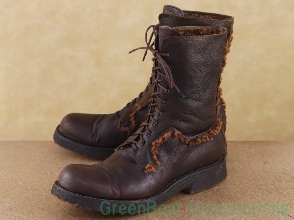 Q419◆メンズ【Hugo BOSS】メンズブーツ インナーボア いい味 茶 ブラウン 26.5cm拍卖