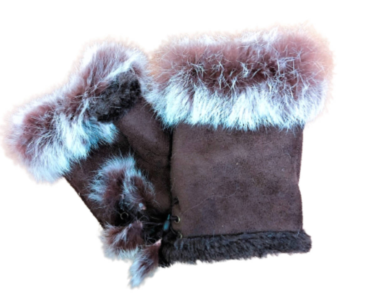 新品●送料無料●ラピットファー※ ブラウン ※ 手袋 グローブ●ふわ 手袋可愛い 手袋 スマホも パソコンもはめたまま拍卖