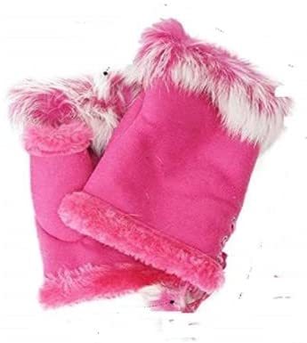 新品●送料無料 ●ラピットファー※ ピンク ※ 手袋 グローブ●ふわふわ 手袋可愛い 手袋 スマホも パソコンもはめたまま拍卖