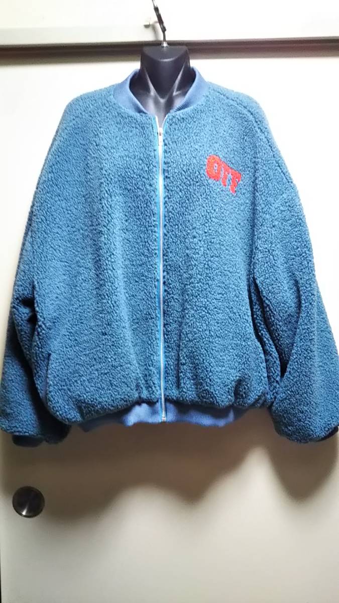 ☆バックロゴオーバーサイズボアブルゾン☆超美品拍卖