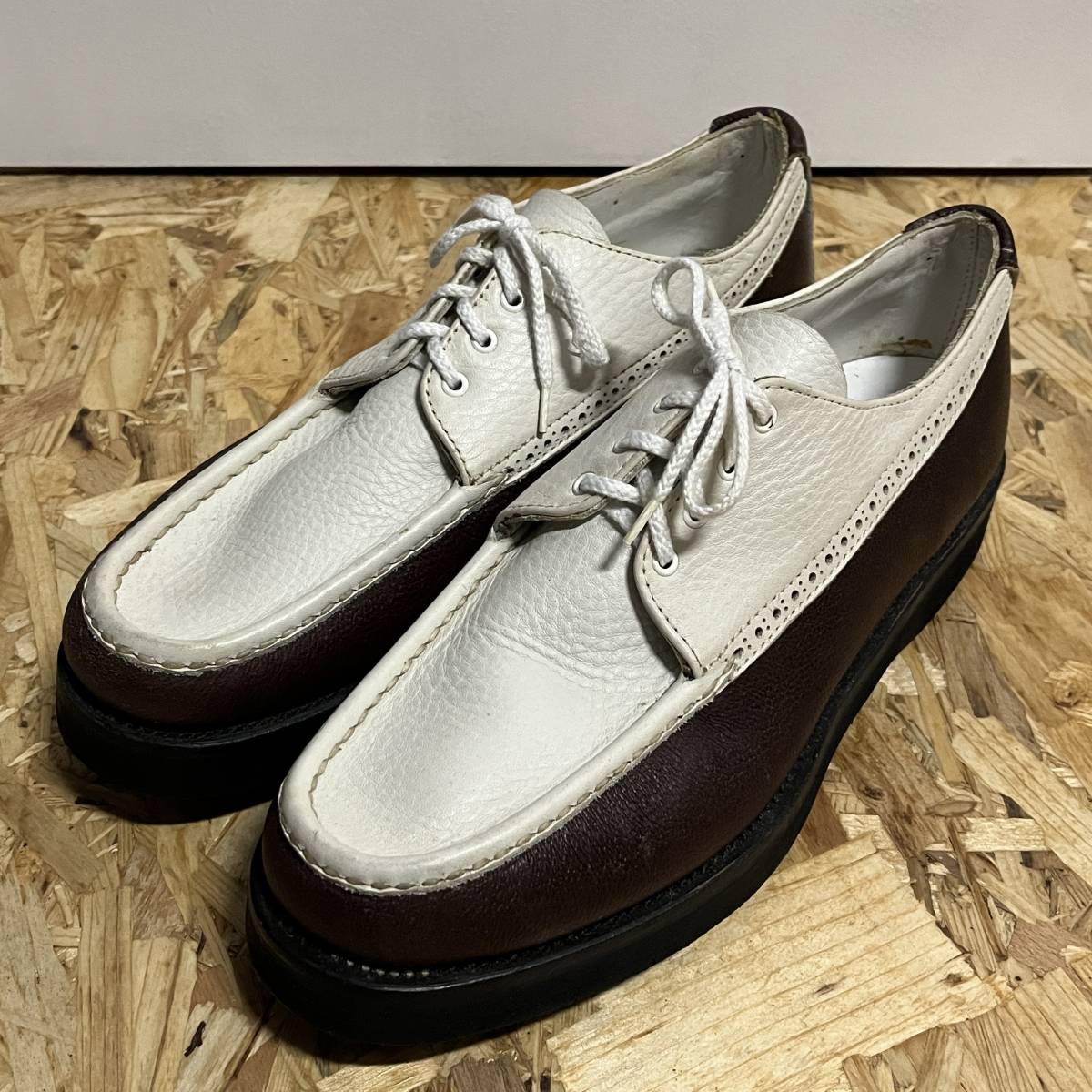 ★ 送料込み USA製 珍品 特注 カスタム ゴルフシューズ RUSSELL MOCCASIN ラッセルモカシン 10C 未使用 Custom ★ 拍卖