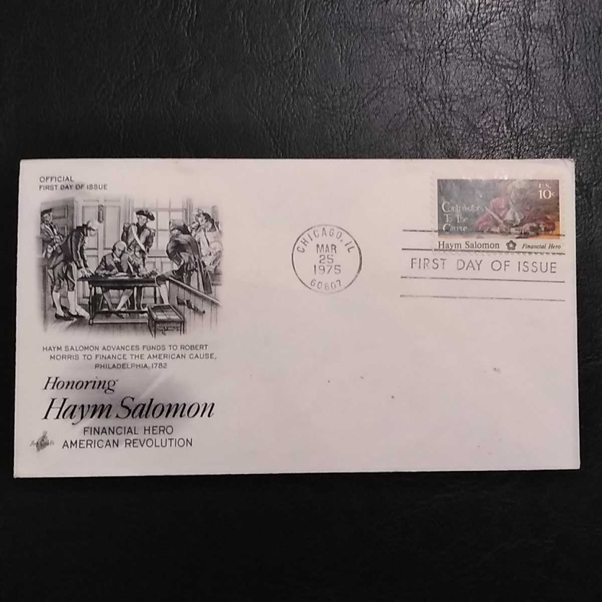 ◎アメリカ初日カバー!America First days Issue honoring haym salomon 送料84円拍卖