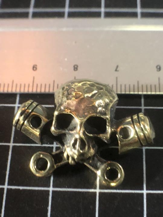 真鍮無垢★スカル★ピストン&コンロッド★海賊スカル拍卖