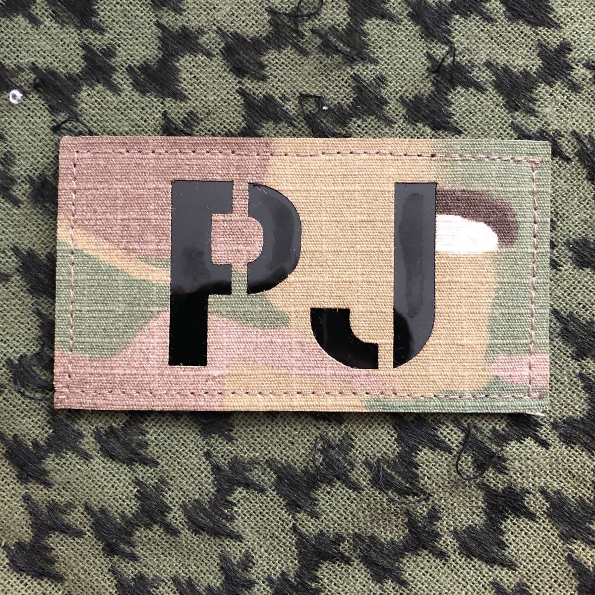 PJ 迷彩ワッペン パッチ ベルクロ付 サバゲー ワッペン ベルクロ サバゲー 拍卖