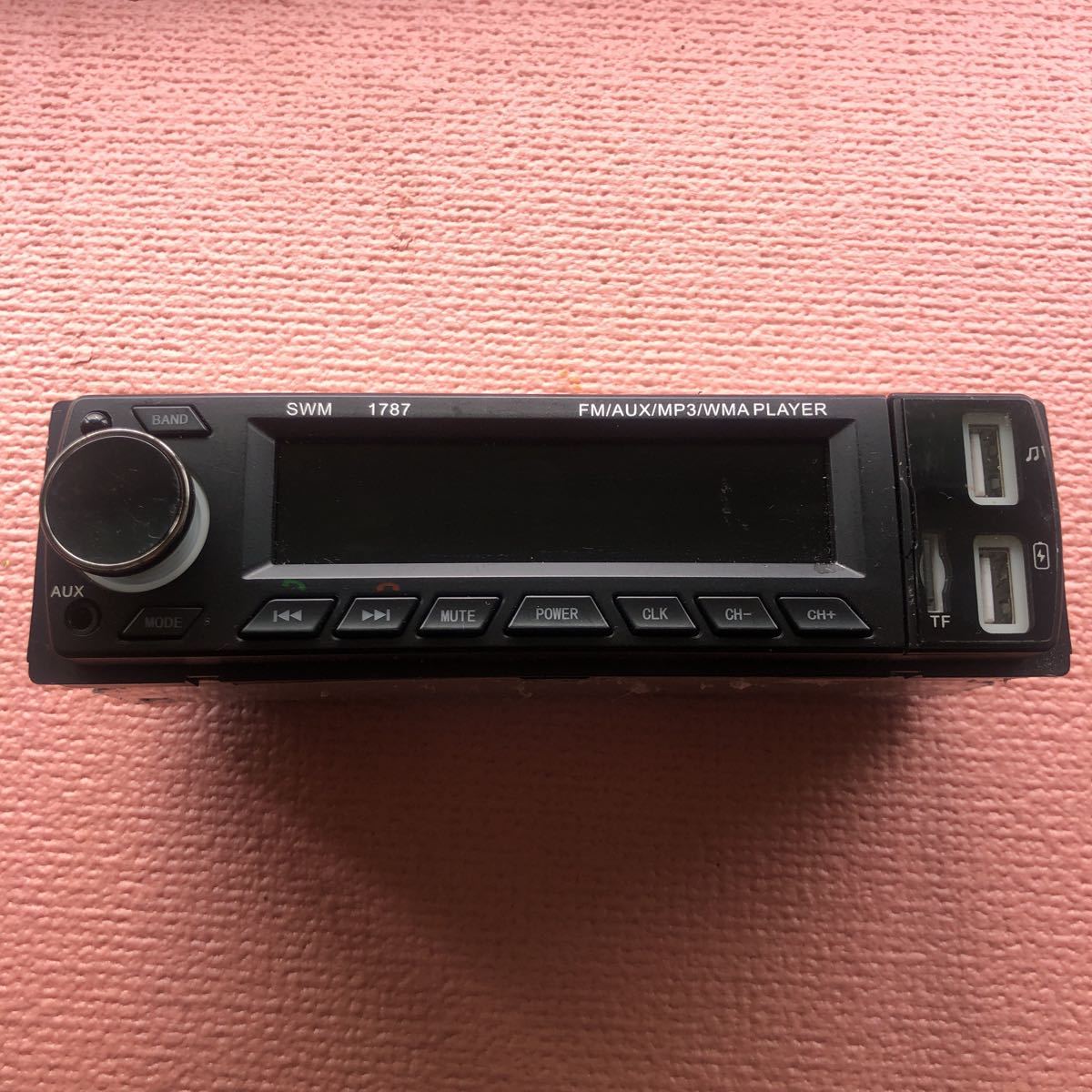 動作未確認 SWM1787 microSD FM/AUX/MP3/WMAプレーヤー拍卖