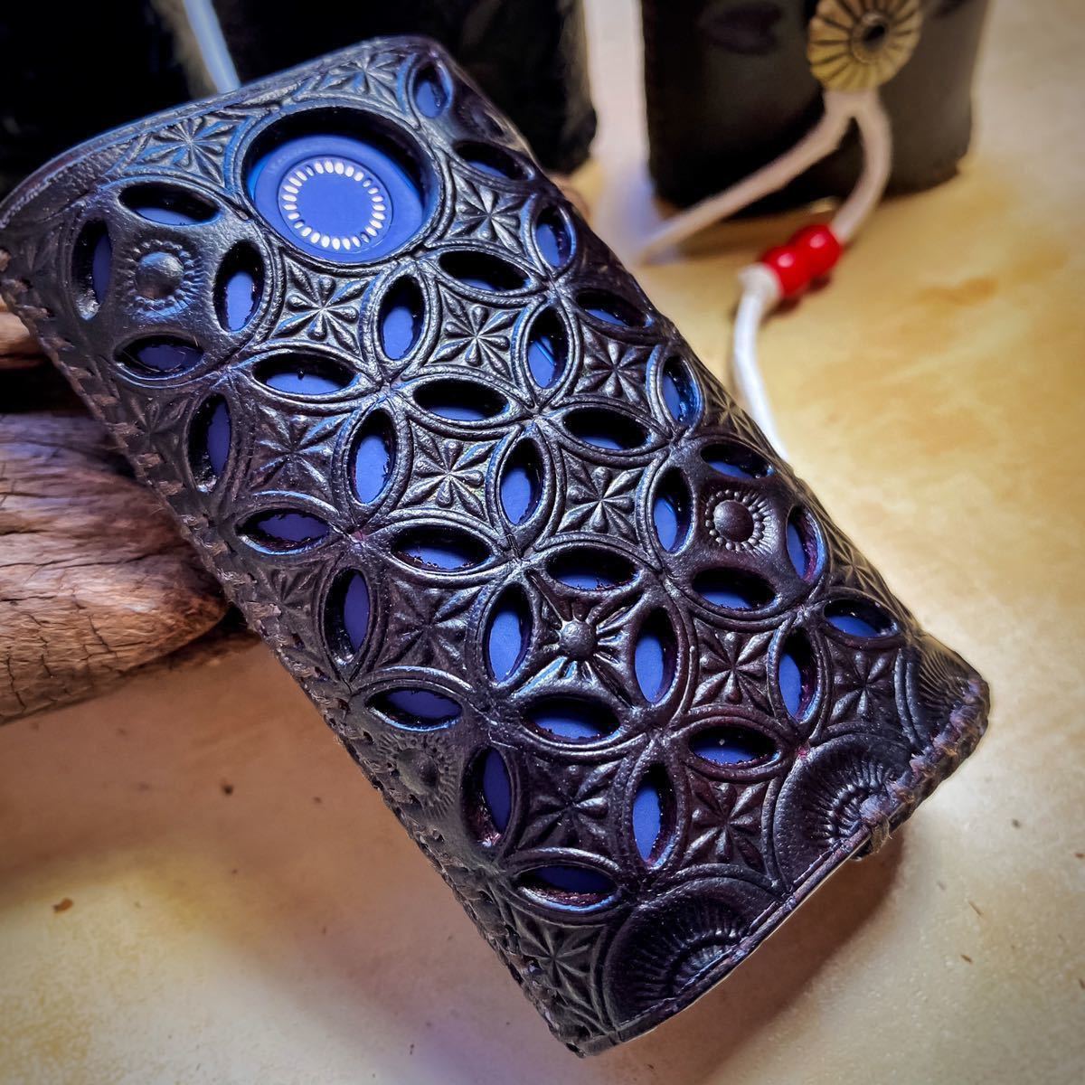 【glo hyper / glo hyper plus】グローハイパー / グローハイパープラス 本革製ケース Starburst Box 透かし彫 gh05拍卖