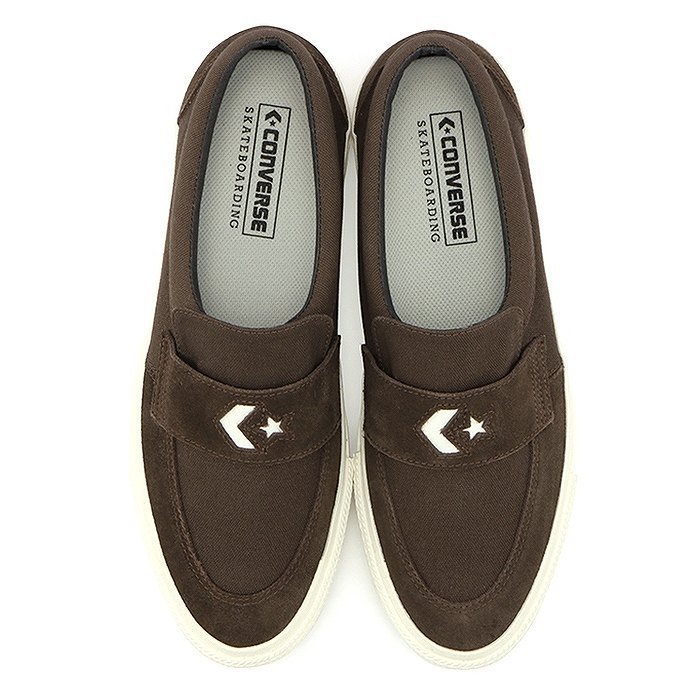 ■コンバース シェブロンスター ローファー スケート ブラウン/ホワイト 新品 27.5cm US9 CONVERSE CS LOAFER SK BROWN拍卖