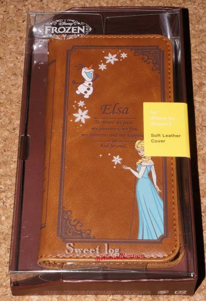 ☆新品★ELECOM iPhone6s/6 ソフトレザーカバー ディズニー エルサ拍卖