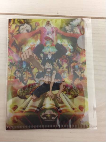 ONE PIECE FILM GOLD ミニクリアファイル ゲオ限定拍卖