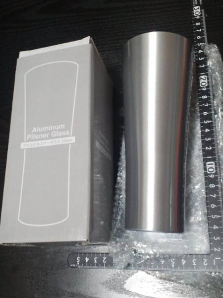 超素敵☆軽量☆アルミ製ピルスナーグラス☆550ml☆どすぅ~☆残1拍卖