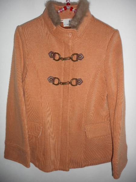 KUMIKYOKU 組曲 ファー付き(取り外し可能)裏起毛ジャケットTL サハラ拍卖