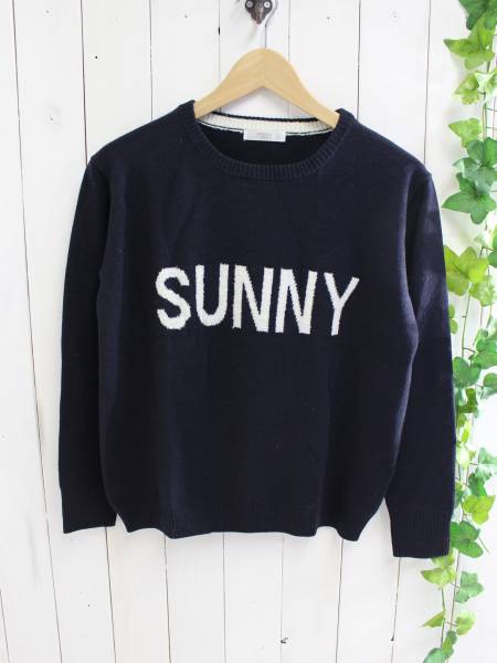 美品*FREE'S SHOP フリーズショップ*SANNY ロゴニット セーター FR拍卖