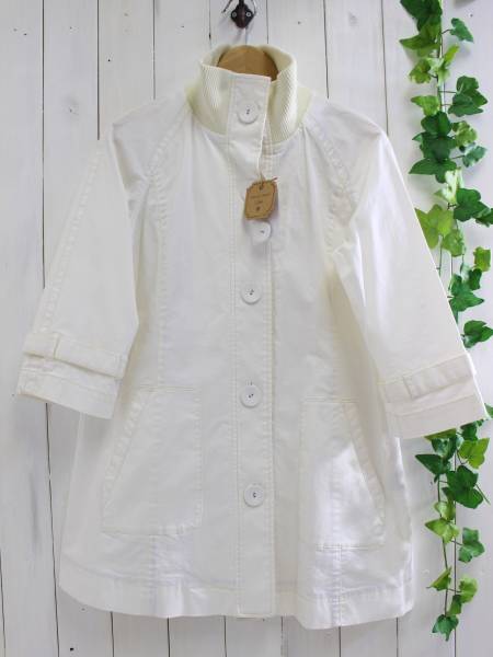 新品*natural stance Libre ナチュラルスタンス リーブル *リブスタンドカラーコートL/定価1.4万拍卖