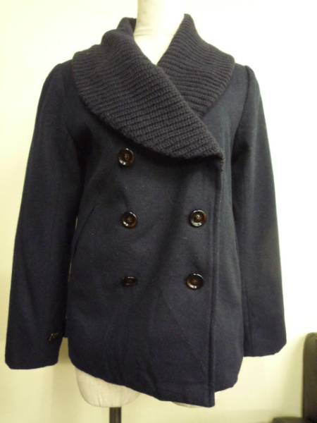 ◆ ジョンブル コート ウール ネイビー ◆拍卖