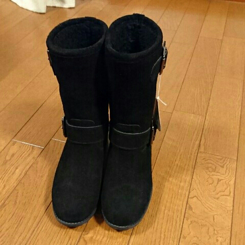 新品★リミテッドエディション・スエードレザーブーツ・23・黒拍卖