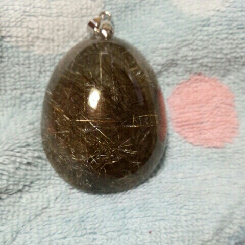 極上大粒美品 シルバールチル 銀針水晶 ペンダントトップ拍卖