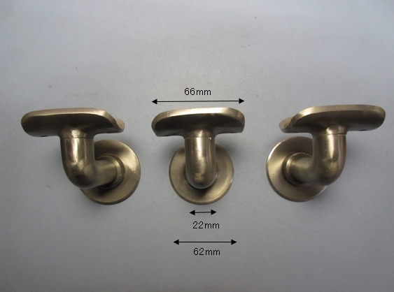 48mmφ用/手摺受金具/半受ブラケット/手摺/真鍮/3個セット拍卖