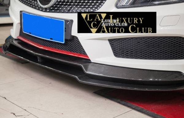 ベンツ Aクラス W176 フロントカーボンスポイラーセット リップ カバー A45 A180 A250 AMG エアロ 高品質 レア 上下2点セット拍卖