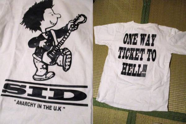 即決価格 早い者勝ち SID 背ロゴ 白 Tシャツ Sサイズ バンド ROCK ロック拍卖