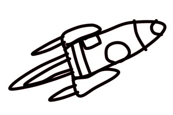 切り絵 アイアン調壁飾り ロケット拍卖