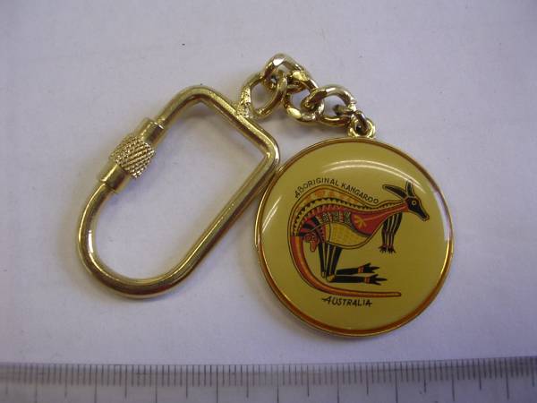 キーホルダー■ アボリジナル カンガルー ■</#651拍卖