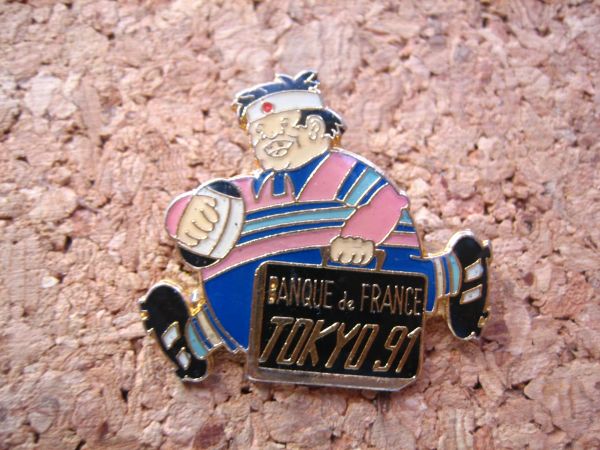 ピンバッジ ラグビー ワールドカップ 東京 1991 日本拍卖