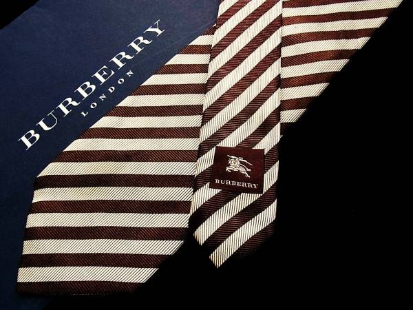 ・ω・ ■SALE/4105■【バーバリー】織ネクタイ拍卖