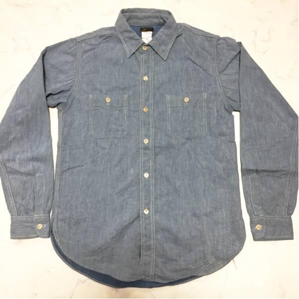 コリンボ colimbo ヘリンボーンワークシャツ Triborough 15拍卖