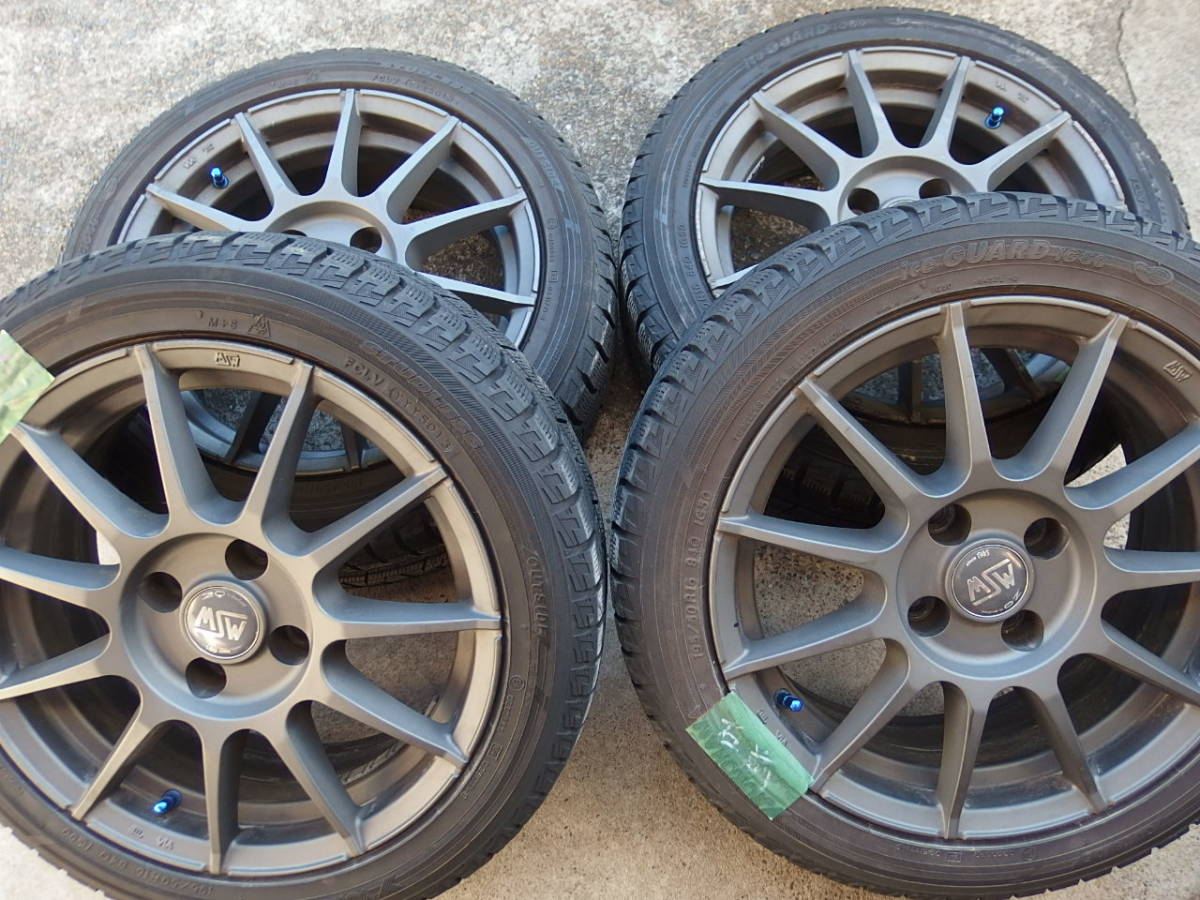OZ ホイール 4本 MSW 16×6.5J +25 4H PCD108  プジョー208(初代)に使用しておりました! 195/50R16 アイスガード拍卖