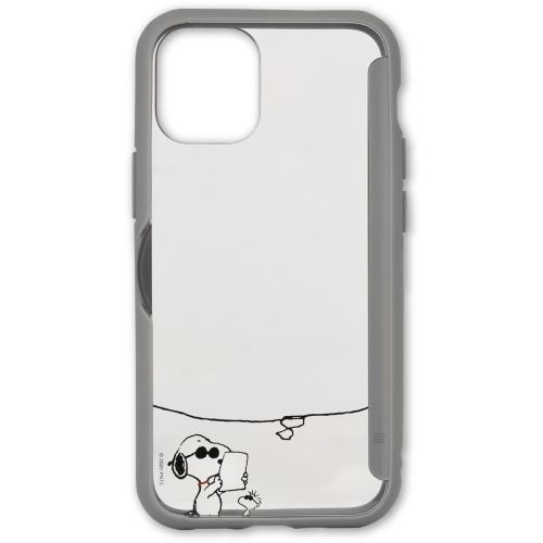 スヌーピー SNOOPY グルマンディーズ ピーナッツ SHOWCASE+ iPhone12 mini(5.4インチ)対応ケース ジョー・クール SNG-513C クリア、グレー拍卖