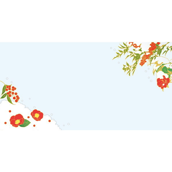 @【即決】◆封筒(雪と椿)◆ 冬柄 6枚入り フロンティア 季節の花柄 冬柄封筒 92×180mm //EV-572拍卖