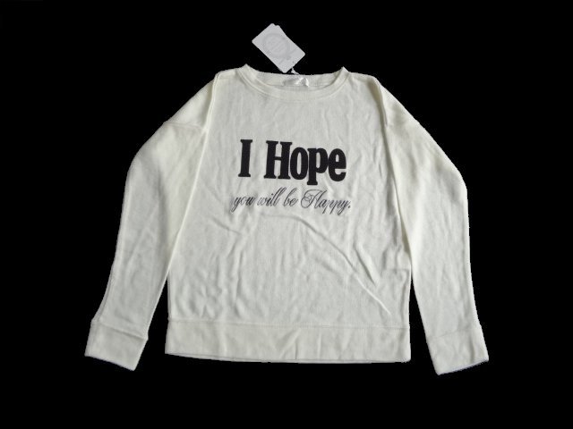 新品 定価3900円 NICOLE white ニコル ホワイト 英字 ロゴ ニット セーター 38 レディース 白拍卖