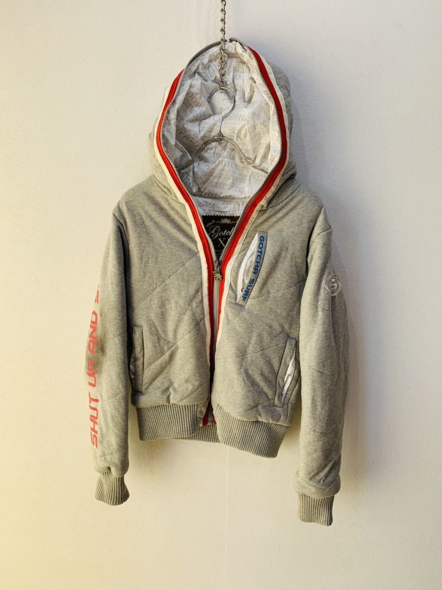 【人気】GOTCHA SURF ゴッチャ サーフ フルジップ ジップアップパー 灰/グレーメンズ メンズ XSサイズ K1491拍卖