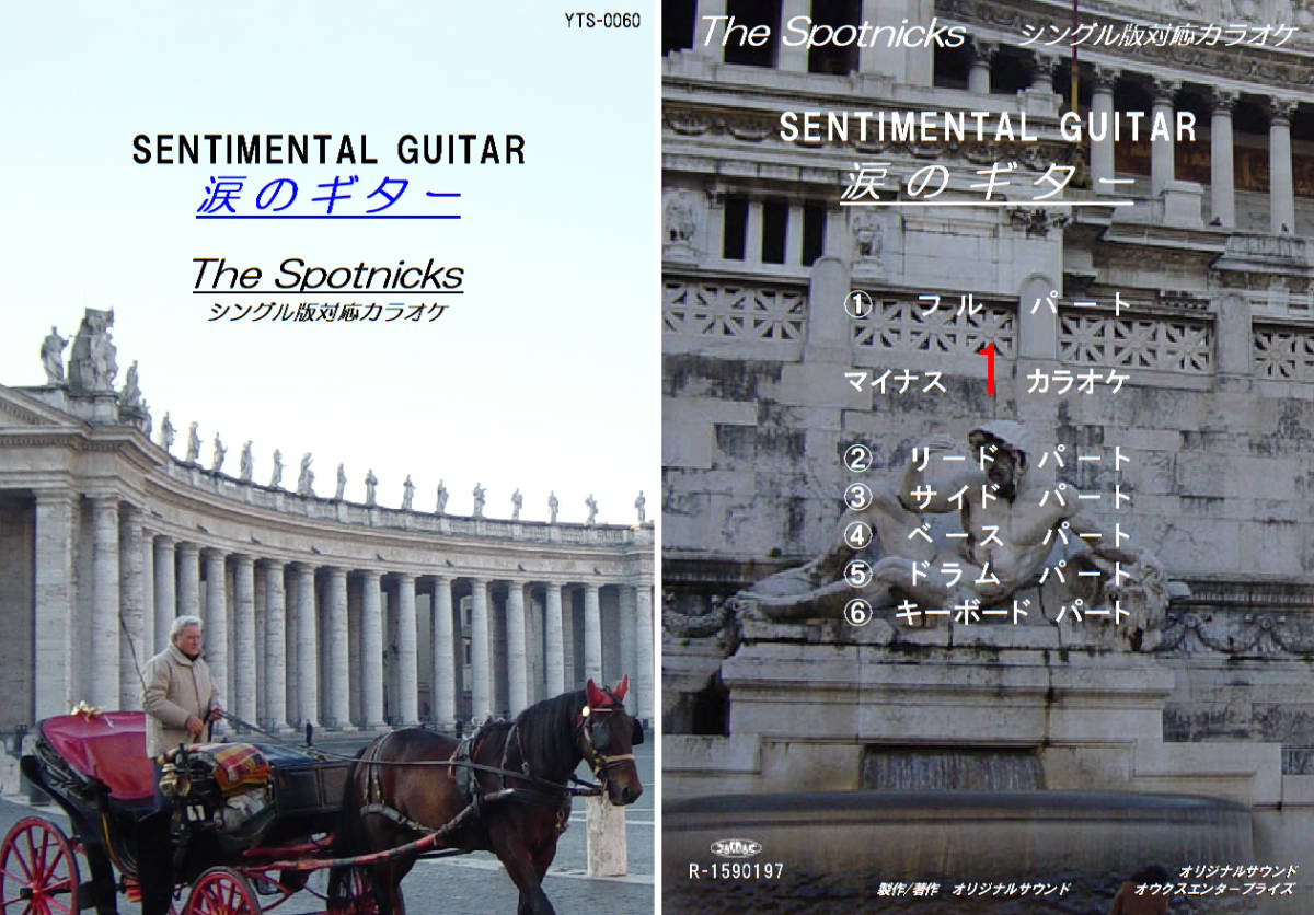 YTS-060 スプートニクスカラオケ 涙のギター 試聴OK コード譜閲覧可 THE SPOTNICKS Sentimental Guitar拍卖