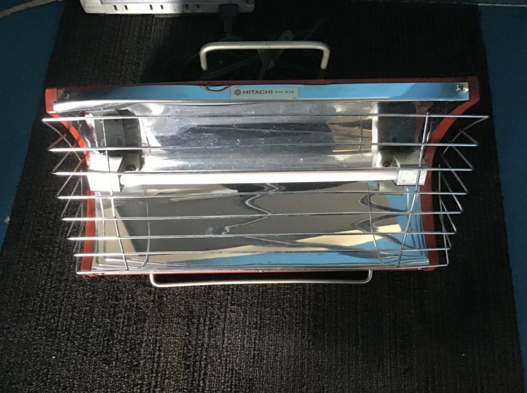 #★岐阜発 動作品△日立/HITACHI/電気ストーブ△VH-410/赤外線電気ストーブ/昭和レトロ/アンティーク/変形箇所有り/中古品□2/5□★拍卖
